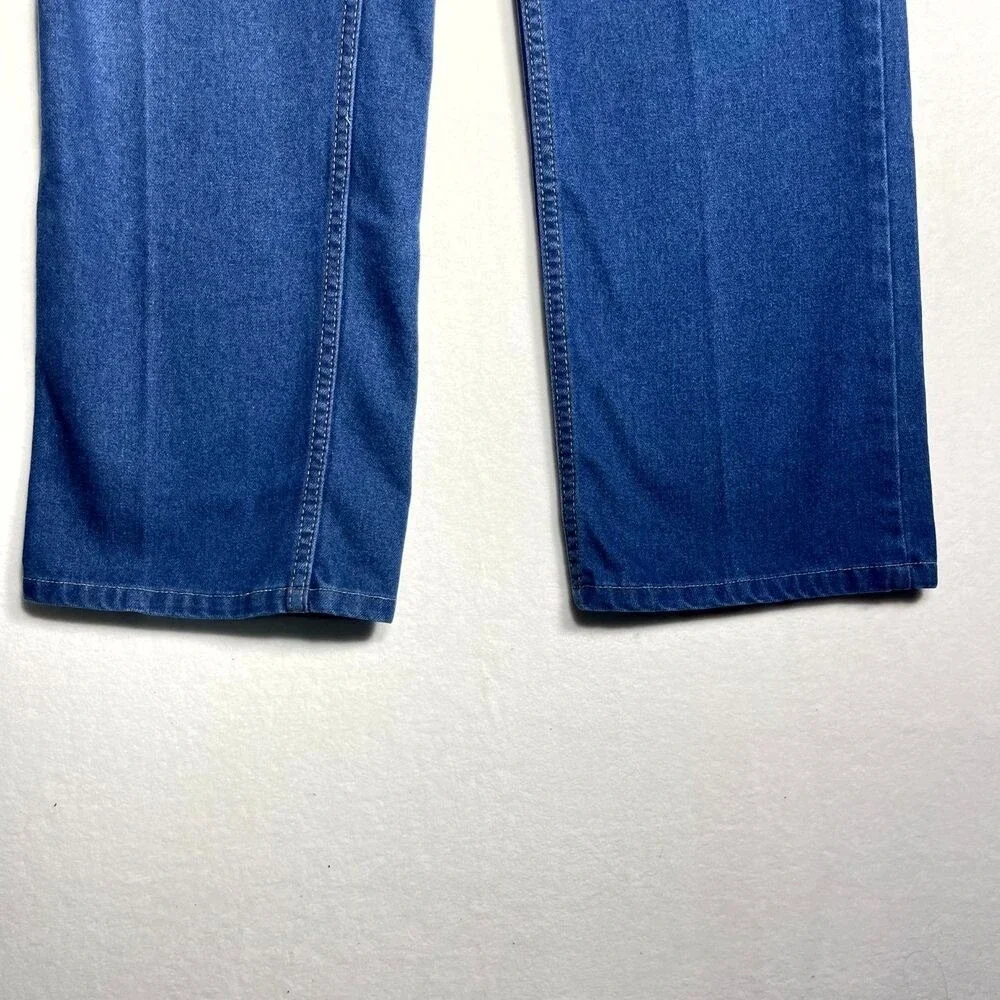 Vintage Levis For Men Skosh More Comfort Orange Tab Jeans Blue 42x32 Made in USA
